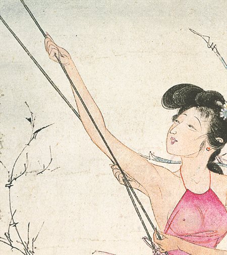 江门-胡也佛的仕女画和最知名的金瓶梅秘戏图